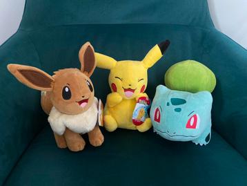3 Pokémon knuffels beschikbaar voor biedingen