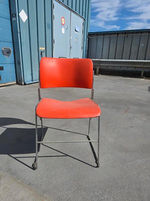 6 David Rowland stoelen 40/4, Huis en Inrichting, Stoelen, Gebruikt, Metaal, Overige kleuren, Ophalen