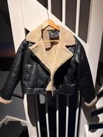 Zwarte Fake Leather Biker Jacket - FEB SISTER - Maat M, Maat 38/40 (M), Zwart, Ophalen of Verzenden, Zo goed als nieuw
