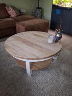 Industriële ronde salontafel - 90 cm doorsnede, Ophalen, Gebruikt, 50 tot 100 cm, Rond