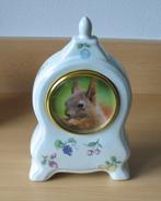 Fotolijstje - Porseleinen klokje, Ophalen of Verzenden, Gebruikt