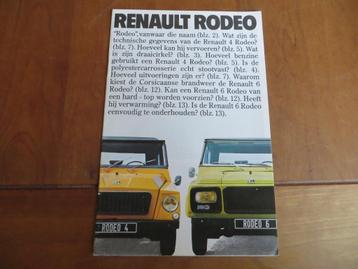 Folder Renault 4 Rodeo, Renault 6 Rodeo beschikbaar voor biedingen