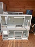 Prachtige broed/kweekkooi van aluminium en trespa, Dieren en Toebehoren, Ophalen of Verzenden, Zo goed als nieuw, Aluminium, Broedkooi of Kweekkooi