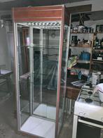 Grote Vitrinekast Siletsy met TL Verlichting, Huis en Inrichting, Kasten | Vitrinekasten, Met plank(en), Gebruikt, 200 cm of meer