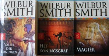 3x Wilbur Smith: Vallei der koningen, Koningsgraf en Magiër. beschikbaar voor biedingen