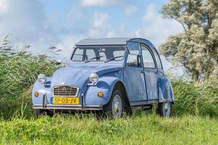 Citroen 2 CV 6 Club, Auto's, Citroën, Bedrijf, Te koop, 2CV, Benzine, Sedan, Handgeschakeld, Origineel Nederlands, Blauw, Gebruikt