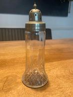 Antieke suikerstrooier met zilveren deksel, Ophalen of Verzenden, Gebruikt