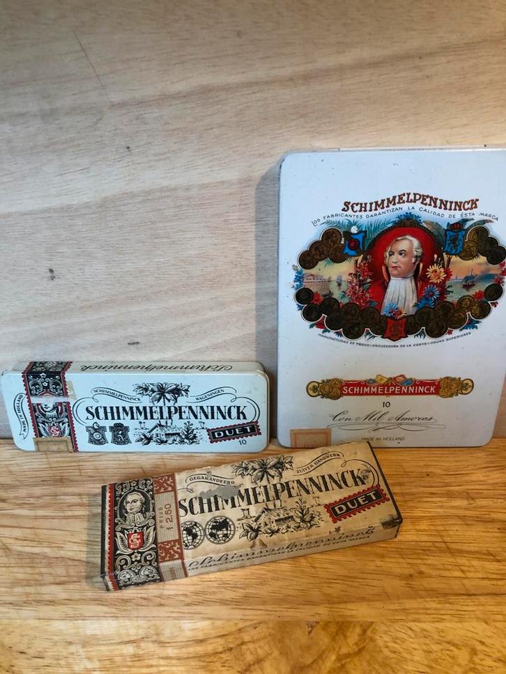 3 sigaren doosjes Schimmelpenninck, Antiek en Kunst, Curiosa en Brocante, Ophalen of Verzenden