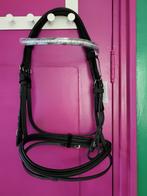 Hoofdstel full, zwart met strass, Dieren en Toebehoren, Ophalen of Verzenden, Zo goed als nieuw, Dressuur