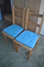 Stoelen, 2 stuks, hout, Huis en Inrichting, Stoelen, Ophalen, Gebruikt, Twee, Bruin