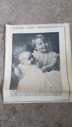 Prinses Beatrix met baby zusje Irene (krant 1940), Verzamelen, Koninklijk Huis en Royalty, Ophalen of Verzenden
