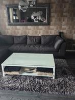 Glanswitte Salontafel - 134.5x80x38 cm, Huis en Inrichting, Ophalen of Verzenden