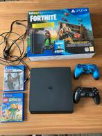 PS4 Slim met 2 originele controllers en 2 games, Spelcomputers en Games, Spelcomputers | Sony PlayStation 4, Ophalen, Met 2 controllers