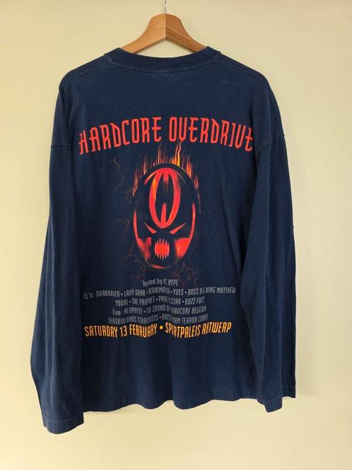 Hardcore Overdrive CREW Longsleeve XL, Kleding | Heren, Truien en Vesten, Zo goed als nieuw, Maat 56/58 (XL), Zwart, Ophalen of Verzenden