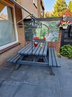 Robuuste stevige picknicktafel, Tuin en Terras, Picknicktafels, Ophalen, Gebruikt, Rechthoekig, Hout
