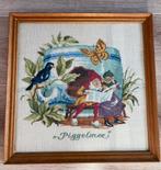 Borduurwerk Piggelmee echtpaartje vintage, Hobby en Vrije tijd, Borduren en Borduurmachines, Ophalen of Verzenden, Zo goed als nieuw