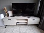 Zgan tv meubel wit/creme b 176 d 43  h 54, Ophalen, 150 tot 200 cm, Zo goed als nieuw, Minder dan 100 cm