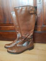 Laarzen. Bruin. Leer. Brede schacht. Gevoerd. Maat 38, Kleding | Dames, Schoenen, Hoge laarzen, Bruin, Ophalen of Verzenden, Zo goed als nieuw
