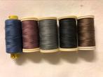 5 klosjes verschillende kleuren naaimachine garen polyester, Ophalen of Verzenden, Nieuw, Garen of Naald(en)