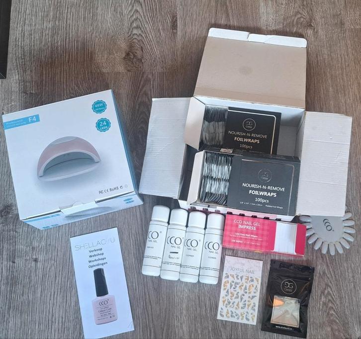 complete startersset gellak CCO Gelzz SHELLAC4U, Sieraden, Tassen en Uiterlijk, Uiterlijk | Cosmetica en Make-up, Gebruikt, Handen en Nagels