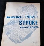 SUZUKI 1982 (1/2) STROKE SERVICE DATA, Motoren, Ophalen of Verzenden, Suzuki
