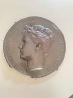 Oude tinnen plakkaat Koningin Wilhelmina, Antiek en Kunst, Ophalen