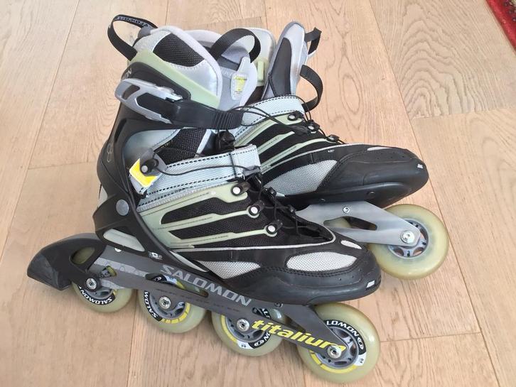 Roller skates Salomon Titalium mt 44 grijs / zwart, Sport en Fitness, Skeelers, Zo goed als nieuw, Salomon, Ophalen of Verzenden