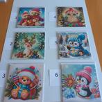 Diamond painting wenskaart 3 voor € 4.00, Ophalen, Nieuw, Kerst