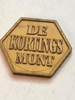 Token " De Kortingsmunt " 1/2 prijs (plastic), Ophalen of Verzenden, Overige materialen