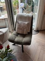 Draaifauteuil donkergroen, Huis en Inrichting, Fauteuils, Ophalen, 75 tot 100 cm, Zo goed als nieuw, Metaal