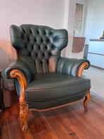 Brokante luxe groene stoel fauteuils, Huis en Inrichting, Ophalen, Zo goed als nieuw, 75 tot 100 cm, 50 tot 75 cm