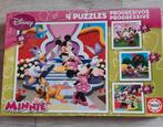 Minnie Mouse Puzzels - 4 Stuks Zo Goed Als Nieuw, Ophalen of Verzenden, 10 tot 50 stukjes, Zo goed als nieuw, 2 tot 4 jaar