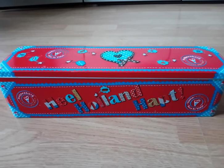 Vintage Bolletje Beschuitbus - Heel Holland Hart!, Verzamelen, Blikken, Ophalen of Verzenden