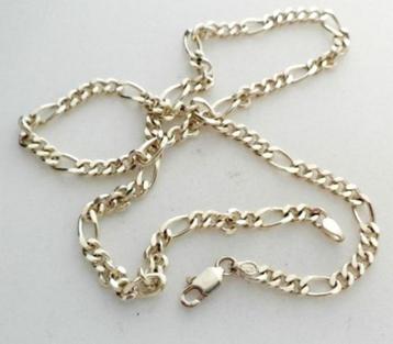 Vintage Figaro ketting 925 zilver, 48,5 x 5mm (7199-19) beschikbaar voor biedingen