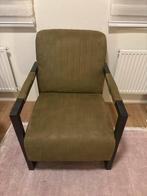 Moderne Industrieel Olijfgroene Fauteuil | Topkwaliteit, Ophalen, 75 tot 100 cm, Zo goed als nieuw, Stof