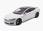 1:18 Tesla Model S P100D pearl white nieuw ongeopend in doos, Nieuw, Ophalen of Verzenden, Auto, Autoart