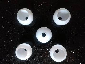 Harco loor design lamp snowball bolletjes hagelwit opaalglas beschikbaar voor biedingen