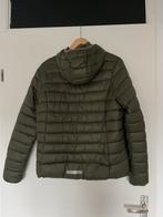 Olijfgroene gewatteerde jas, Kleding | Dames, Jassen | Winter, Ophalen of Verzenden, Zo goed als nieuw, Maat 42/44 (L), Groen