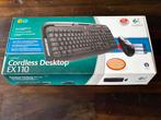 Logitech draadloos toetsenbord EX110 met muis, Computers en Software, Toetsenborden, Ophalen of Verzenden, Zo goed als nieuw, Draadloos