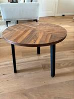 Houten salontafel Dutchbone, Huis en Inrichting, Tafels | Salontafels, Ophalen, 50 tot 100 cm, Rond, 50 tot 100 cm