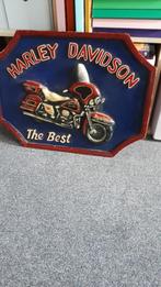 Houten bord Harley Davidson, Reclamebord, Ophalen of Verzenden, Zo goed als nieuw