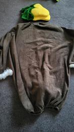 Bruin Eendenpak - One Size - Inclusief Snavel, Carnaval, Nieuw, Overige maten, Ophalen of Verzenden