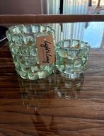 Light & Living MOSAIC glazen waxinelichthouders NIEUW, Huis en Inrichting, Woonaccessoires | Kandelaars en Kaarsen, Ophalen of Verzenden