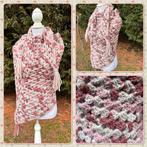 Feestdagtip! Mooi Gehaakte Omslagdoek met 10% Alpaca Wol, Maat 38/40 (M), Nieuw, Ophalen of Verzenden, Sjaal