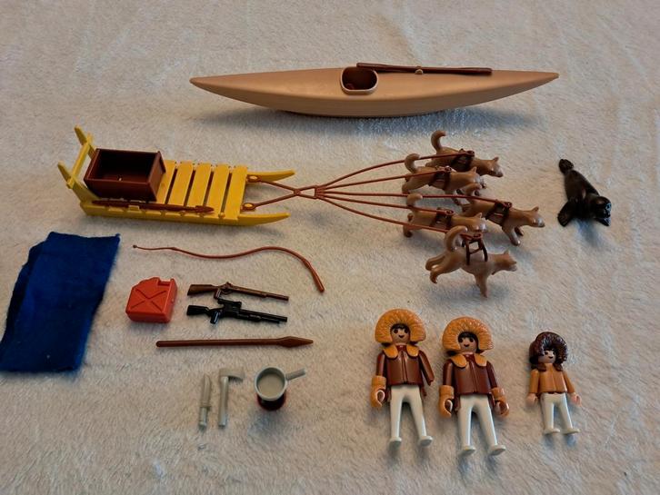Playmobil 3466 Eskimo's en kajak vintage, Kinderen en Baby's, Speelgoed | Playmobil, Gebruikt, Complete set, Ophalen of Verzenden