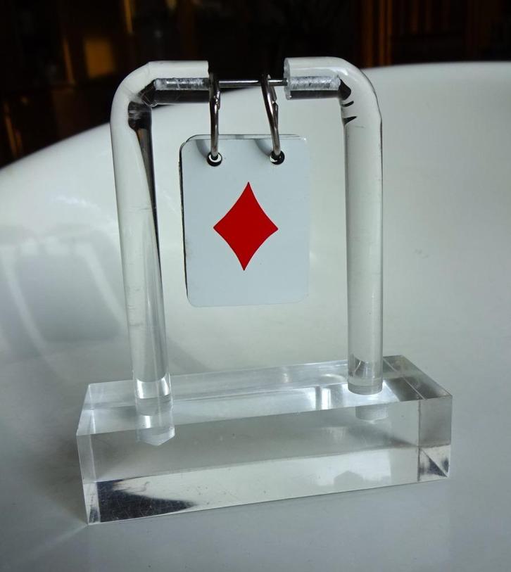 Vintage acryl / lucite troefkleur aanwijzer. Jaren '70, Antiek en Kunst, Antiek | Speelgoed, Ophalen of Verzenden