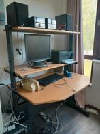 Gebruikte Bureau met Opbergruimte 150×110, Huis en Inrichting, Ophalen of Verzenden, Gebruikt, Bureau