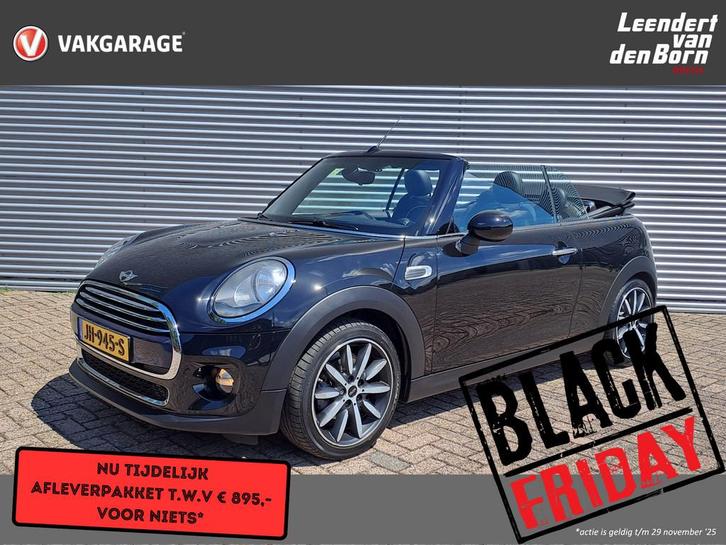 MINI Cabrio 1.5 Cooper Pepper Business Navigatie GROOT scher, Auto's, Mini, Bedrijf, Te koop, Cabrio, ABS, Airbags, Airconditioning