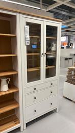 Hemnes vitrinekast, Huis en Inrichting, Kasten | Buffetkasten, Ophalen, Gebruikt, 25 tot 50 cm, 50 tot 100 cm