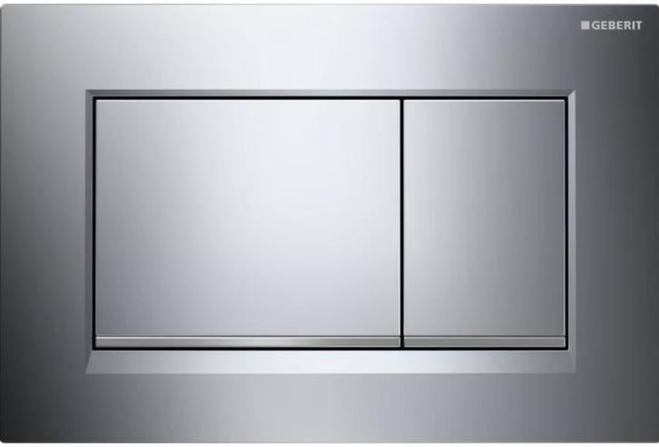 Geberit Sigma 20 bedieningspaneel mat chroom (UP320), Doe-het-zelf en Verbouw, Sanitair, Zo goed als nieuw, Toilet, Chroom, Rvs